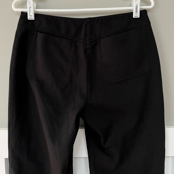 Eileen Fisher Tab Waist Heavyweight Rayon Knit Trouser in Black - Picture 5 of 6
